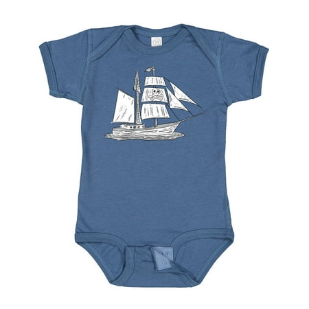 

Inktastic Pirate Ship Illustration Gift Baby Boy or Baby Girl Bodysuit