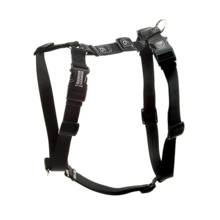 Blue-9 Buckle-Neck Balance Harness, Fully Customizable Fit No-Pull Harness, Ideal for Dog Training and Obedience, Made in The USA, Black, X-Small