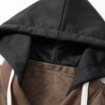 thumbnail image 4 of Homenesgenics Jackets for Men Big and Tall Long-Sleeve Relaxed-Fit Leather Plus Size Casual Hooded Outerwear Brown XXXXL, 4 of 8