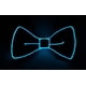 thumbnail image 1 of (Azul) Pajarita con luz LED con neón, unisex, tres modos de parpadeo para carnaval, cosplay, fiesta, Halloween, decoración de bar de espectáculos nocturnos, 1 of 5