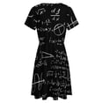 thumbnail image 5 of Math Women's Dress Short Sleeve Summer Sundress Summer Women Clothes, 5 of 7