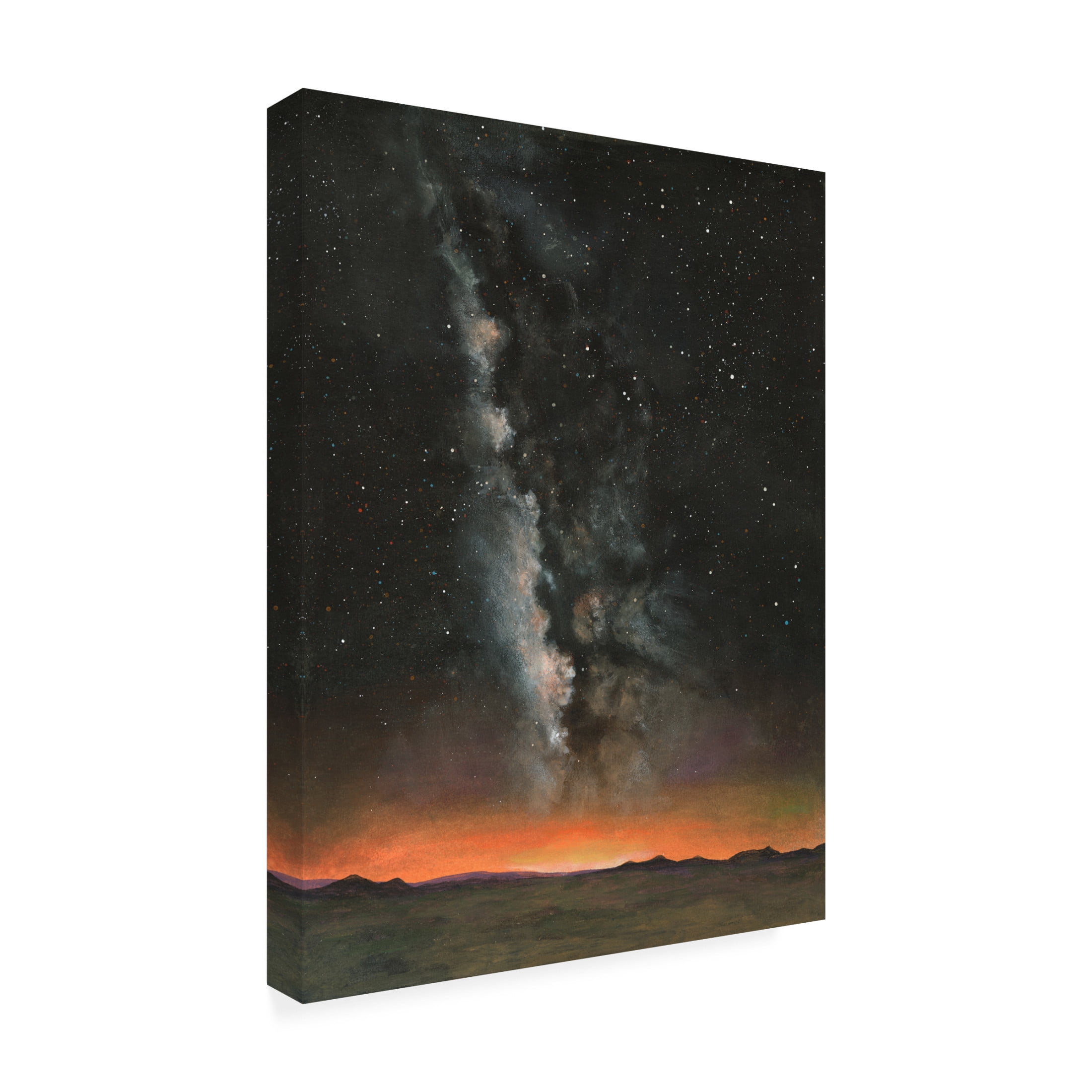 Canvas Wall Art - Michael Willett 'Milky Way Exposure I' Wall Art for Living Room, Bedroom, or Office Décor by Trademark Fine Art - 35 x 47 Inches