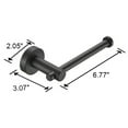 thumbnail image 6 of O'force Toilet Paper Holder Matte Black Thicken Space Aluminum Toilet Roll Holder for Bathroom Kitchen Washroom Wall Mount, 6 of 6