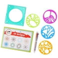 thumbnail image 3 of Plantilla de regla geométrica de plástico para niños, herramienta de dibujo en espiral, juguete artístico, material de papelería para niños, 3 of 14