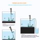 thumbnail image 2 of Electric Fish Tank Vacuum Cleaner Syphon Operated Gravel Water Filter Cleaner Sand Washer, for Water Change Wash Sand Algae Cleaner Water（US Standard）, 2 of 5