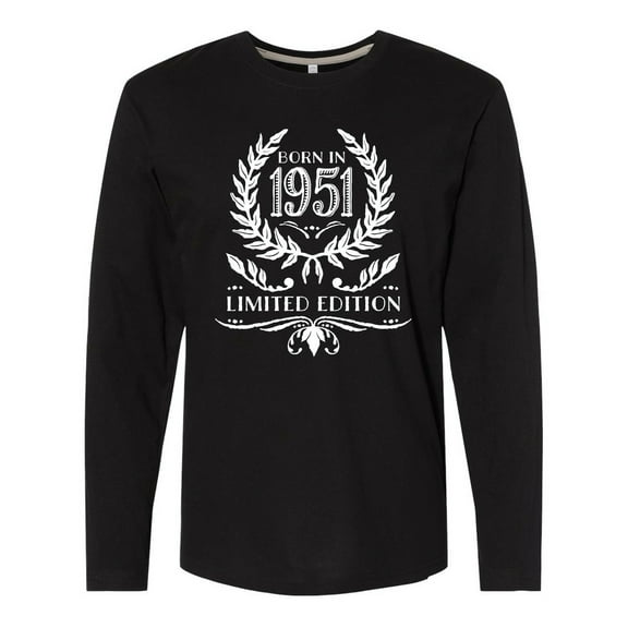 Inktastic Born in 1951 Limited Edition Long Sleeve T-Shirt