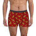 thumbnail image 4 of Wukai Hohey Bee Golden Print Men’s Underwear Breathable Boxer Briefs,&nbsp;Moisture Wicking & Breathable-Small, 4 of 7