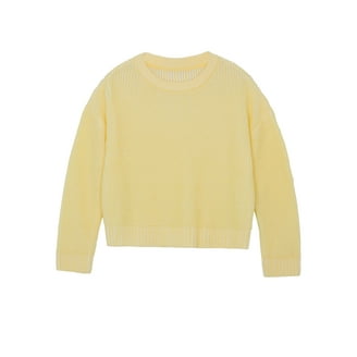 Wonder Nation Girls Eyelash Sweater with Long Sleeves, Sizes 4-18