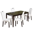 thumbnail image 3 of TMS Tilo Indoor Dining Chair, Set of 2, White Faux Leather, 3 of 8