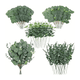 thumbnail image 1 of "30p Hojas De Eucalipto Artificial 4 Tipos Plantas Para Ramo Lab.G Verde ", 1 of 5