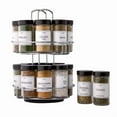 thumbnail image 3 of (2 pack) Kamenstein 16-Jar Chrome Wire 2-Tier Revolving Filled Countertop Spice Rack & Organizer, 3 of 13