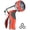 Red, variant on Garden Hose Nozzle Sprayer, Heavy Duty Metal High Pressure Water Gun, 9 Adjustable Watering Patterns Suitable for Watering Plants Washing Cars and Showering Pets