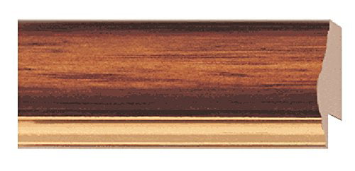 18ft bundle Traditional Walnut Finish Picture Frame Moulding Wood 1.25 width 7/16 rabbet depth 