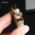 thumbnail image 3 of Kerosene lighter, Top Metal Pocket Lighter Daily Use, Sold Without Fuel.,SKU01239-HY696青铜-单机（无油Y）, 3 of 7