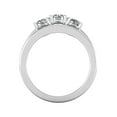 thumbnail image 4 of 1.50 Carat TW Round Natural Diamond Three Stone Bridal Set Engagement Ring in 10k White Gold (G-H, I1-I2), 4 of 5