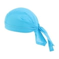 thumbnail image 3 of hengtong 4xSoft Quick Dry Head Wrap Headband Breathable for Roller Skating Fitness Light Blue, 3 of 9