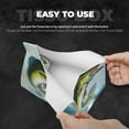 thumbnail image 3 of Fuzoiu Largemouth Bass jumps out of water Print Tissue Box Cover, PU Leather Tissue Holder,Decorative Facial Paper Organizer for Bathroom Living Room Bedroom Countertop Office Desk Car Home, 3 of 7