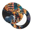 thumbnail image 2 of Balery Whimsical Animal Spiral Fundas de asiento para taburete de bar redondo de tela de terciopelo ajustables que protegen de arañazos y manchas para sillas de 14 a 17 pulgadas.-12 inch, 2 of 7