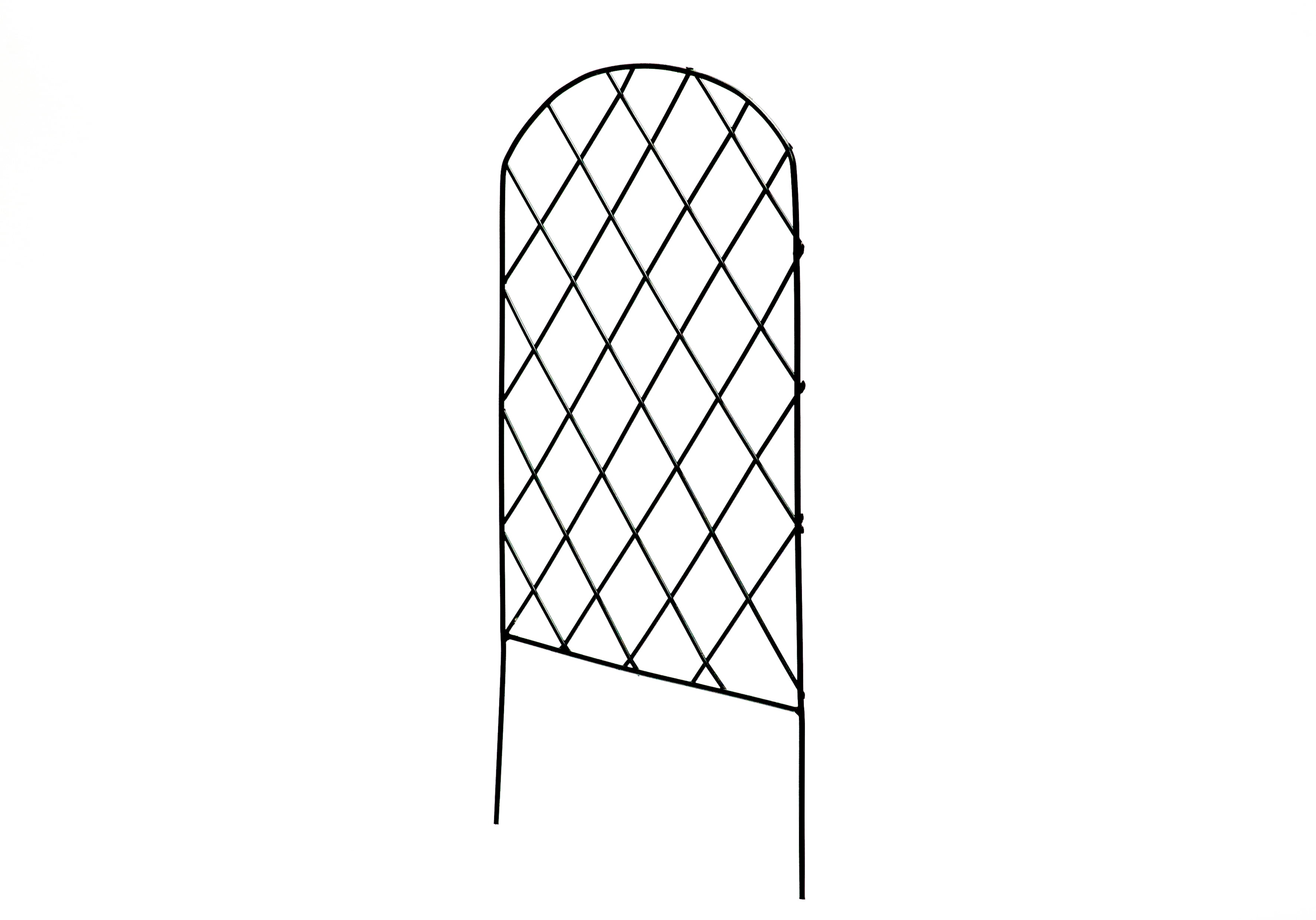Glamos Wire 12 inch wide Arched Metal Decorative Fence 6 panels covers 6 plus feet