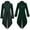 R-Green, variant on Lilgiuy Men's Steampunk Vintage Tailcoat Gothic Style Jacket Solid Long Sleeve Turndown Stage Uniform Halloween Coat