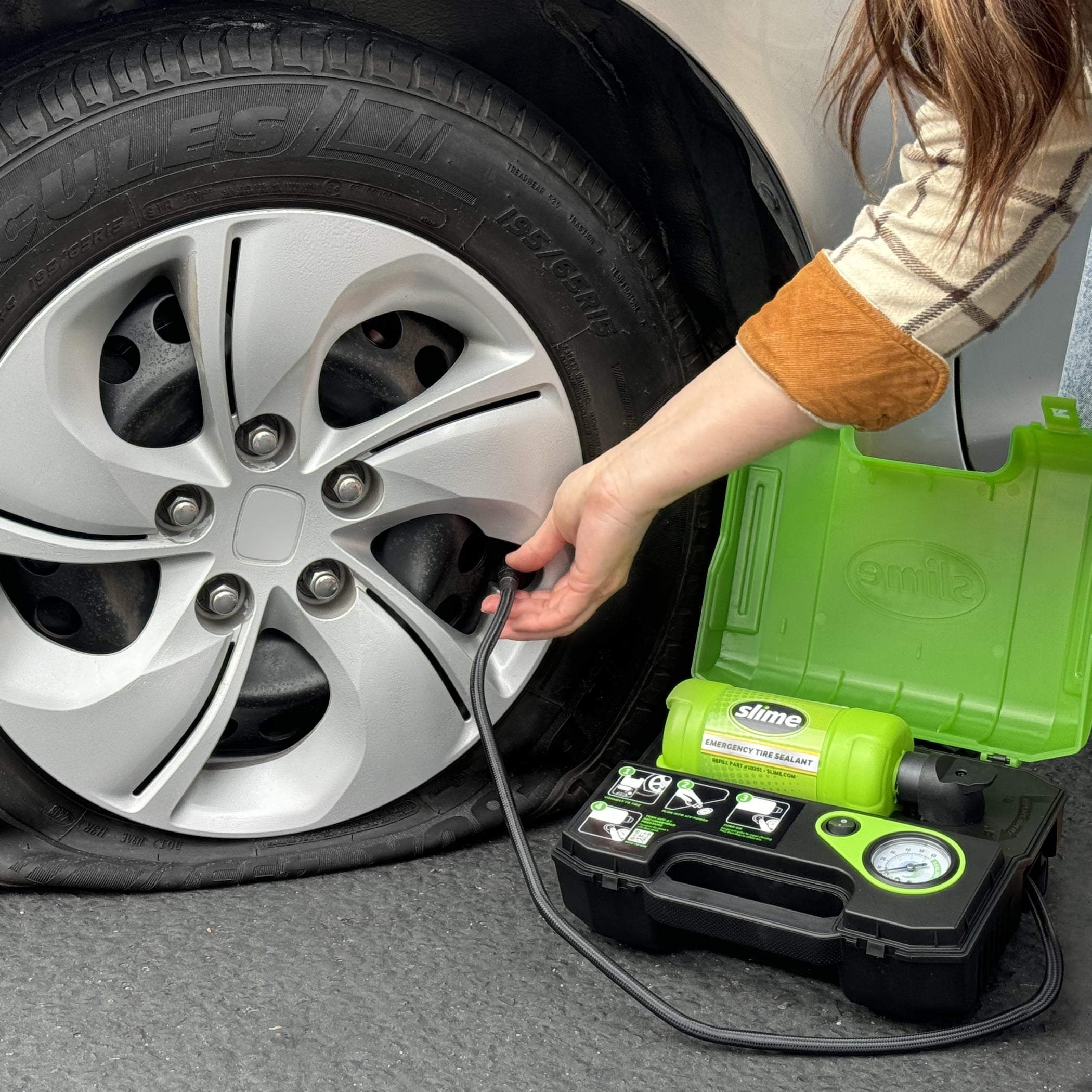 Slime Smart Spair Ultra Car/Trailer Flat Tire Repair Kit - 50158