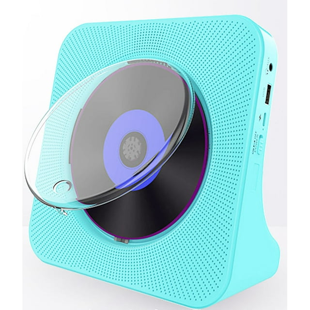 Reproductor de CD portátil con Bluetooth 5.0, altavoz de sonido HiFi, reproductor de música de CD con control remoto, pantalla LED, conector para auriculares para el hogar, niños, Kpop, rega