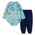 thumbnail image 3 of Hurley Ensemble 2 Pcs Justaucorps à Manches Longues et Pantalon de Jogging pour Bébé Garçons, Imprimé Requin Copa, 24M, 3 of 3