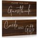 thumbnail image 1 of Carteles de boda de madera Jetec, 30 x 14 cm, rústicos, 2 piezas, 1 of 7