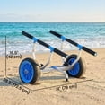 thumbnail image 3 of Soozier Chariot de Kayak avec Largeur Réglable et Grandes Roues, Bleu Ciel, 3 of 10