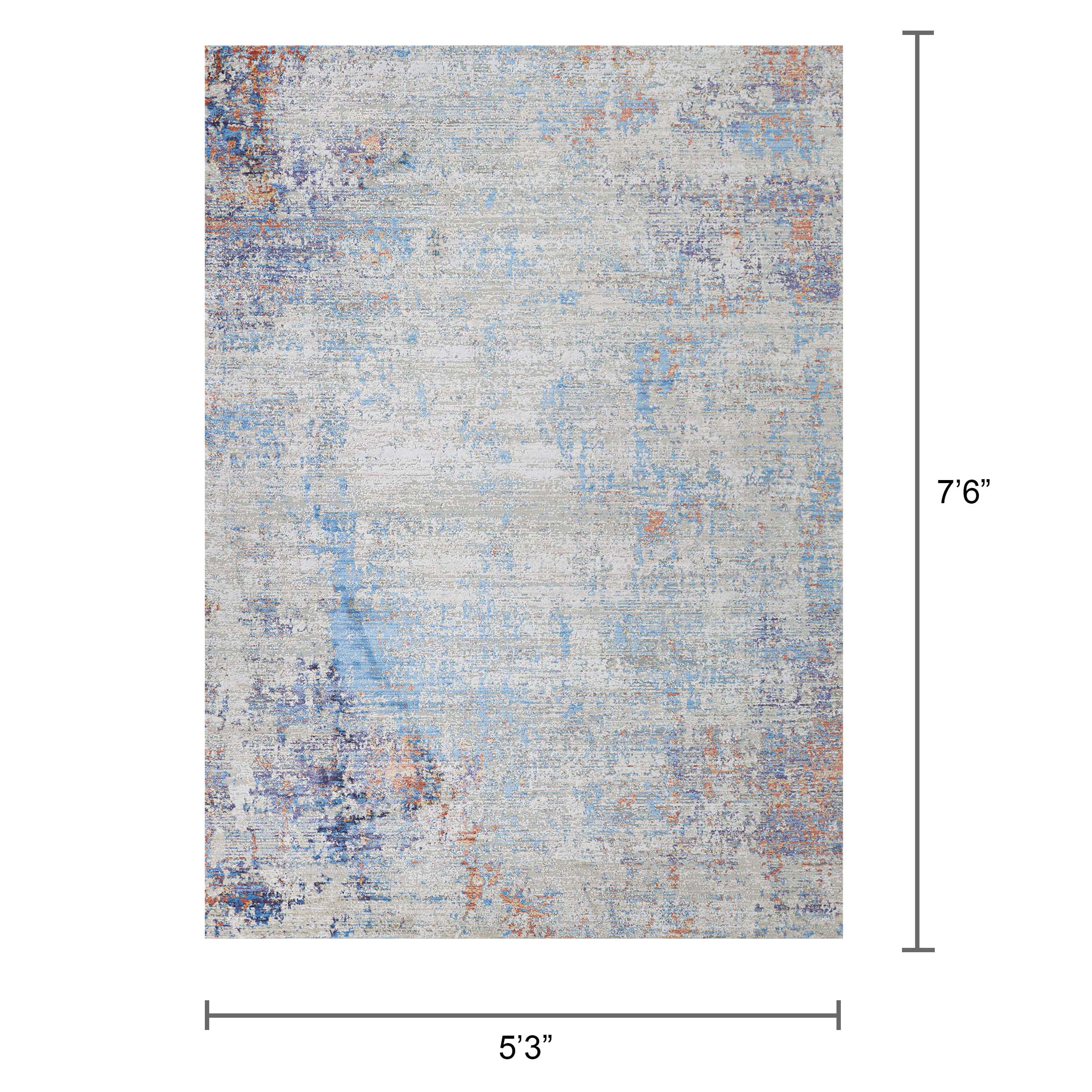 Couristan Vibrata Reflections Multi-Pastels Area Rug