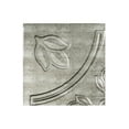 thumbnail image 1 of Fasade Easy Installation Traditional 5 Crosshatch Silver Glue Up Ceiling Tile/ Ceiling Panel (12" X 12" Sample), 1 of 1