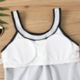 thumbnail image 5 of Tankini Swimsuits for Women Two Piece Tummy Control Bathing Suits,Trendy Print Swim Tank Tops with Boy Shorts Black 4XL, 5 of 6