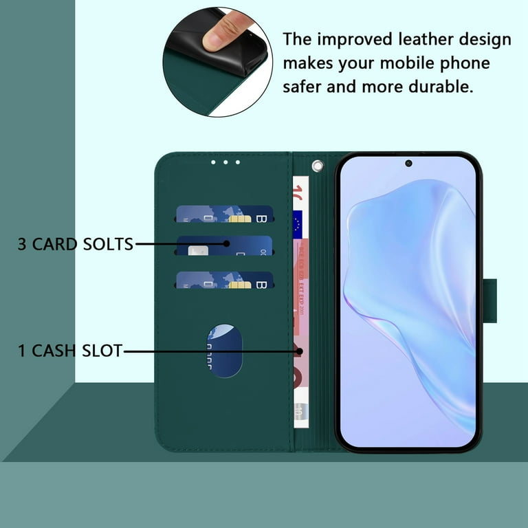 KJYFOANI For Oukitel C57s Case Tempered Glass Screen Protector, Clear Soft Silicone TPU Bumper Shell, Ultra-Thin Anti-Fall Back Cover For Oukitel C57s (6.52") - Wooden Style-1348931