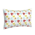 thumbnail image 2 of YFYANG Super Soft Rectangular Plush Cushion Cover (Without Pillow Insert), Romantic Love Doodle Comfort and Non-Pilling Hidden Zip Bedroom Sofa Pillowcases, 20"x30", 2 of 9