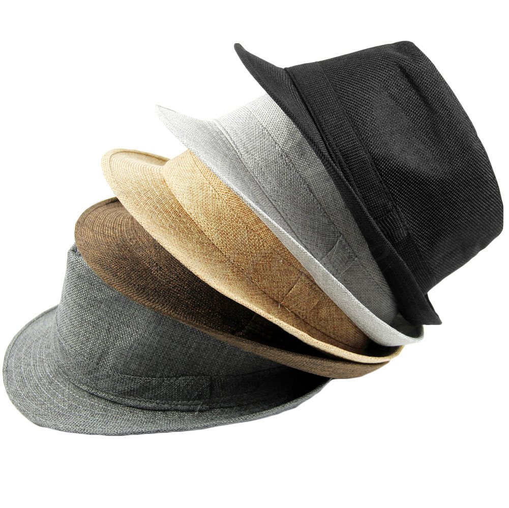 Casual Fedora Hat Pinched Crown Beach 