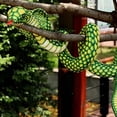 thumbnail image 4 of Simulation Doll Cobra Plush Toy Long Python Doll Rag Doll Zodiac Coiled Snake Fake Snake Props 170cm,1x Snake Doll,Green, 4 of 6