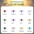 thumbnail image 4 of APSVO Birthday Christmas Jewelry Gifts for Women Teen Girls Kids Stocking Stuffers 925 Silver Plated Love Heart Rings December Birthstone with Blue Tanzanite Eternity Promise Band Engagement Wedding, 4 of 8