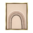 thumbnail image 3 of Stupell Industries Boho Rainbow Arched Stripes Neutral Brown Tones Graphic Art Metallic Gold Floating Framed Canvas Print Wall Art, Design by Caroline Alfreds, 3 of 5