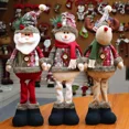 thumbnail image 2 of Muñeco de Navidad decorativo lindo Papá Noel muñeco de nieve reno juguetes de peluche decoración del árbol de Navidad regalos de Feliz Navidad para niños, 2 of 5