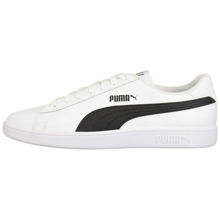 PUMA Men's Smash V2 Casual - White or Mens Tennis Shoes (White/Black, 8.5) - Walmart.com