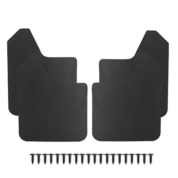 Mf12 Bas Blk Car Mudguard Wheel Mudguard Car Splatter Guards Mud Splatter Cover 4Pcs Universal Mudguard Cover Mud Flap Guards Fenders Fit For MF12BASBLK