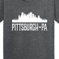 thumbnail image 4 of Inktastic Pittsburgh Pennsylvania Skyline Pa Cities Youth T-Shirt, 4 of 5