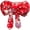Red, variant on Pre-Tied Bow Kimono Obi Belt, Polyester Yukata Waist Sash, 14.96x9.45inch