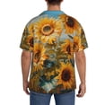 thumbnail image 5 of Haiem Sunflower Field Art Men's Casual Shirts Short Sleeve Button Down Shirts Fashion Textured Summer Beach Shirt-4X-Large, 5 of 7