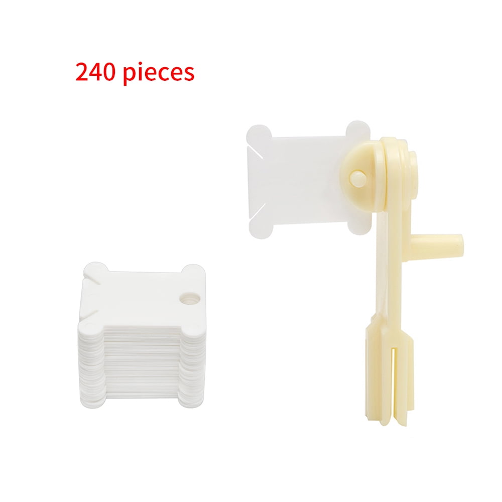 Plastic Floss Bobbins Embroidery Floss Organizer 6 Pack Cross Stitch Thread Holder Storage Tool,Embroidery Needlecraft Loose Thread Organizer