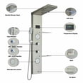 thumbnail image 4 of LED Shower Panel Tower System Stainless Steel Rain&Waterfall Massage Body Spray, 4 of 10