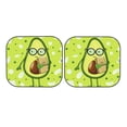 thumbnail image 7 of Goofa Avocado with Glasses Pattern 2 Piece Car Windshield Sun Shade Foldable | Front Windshield Shade for Sun, Heat and UV Rays | Sunshade for Car Front Window-, 7 of 7