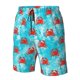 thumbnail image 4 of Balery Crab Swims In The Ocean Traje de Baño Estilo Hawaiano para Hombre, Shorts de Secado Rápido con Bolsillos-3X-Large, 4 of 6