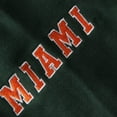 thumbnail image 3 of Youth Stadium Athletic Green Miami Hurricanes Big Logo Pullover Hoodie, 3 of 3