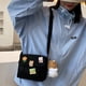 thumbnail image 4 of Bolso bandolera de lona con imperdibles y colgantes, bolso de hombro casual para mujer, mochila para estudianteestilo:estilo4;, 4 of 5